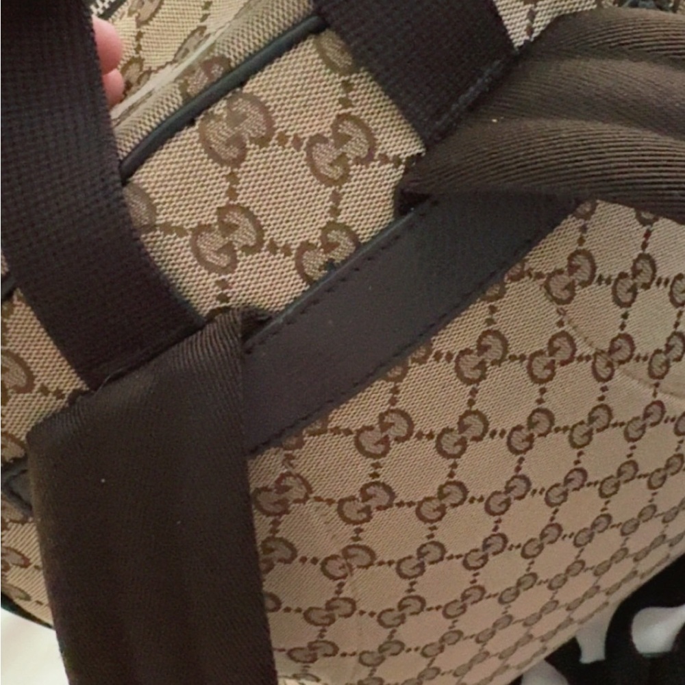 Gucci Beige and Brown Men's Backpack - Picture 3 of 9
